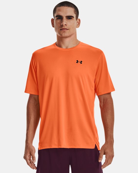 Men's UA Tech™ Vent Short Sleeve, Orange, pdpMainDesktop image number 0